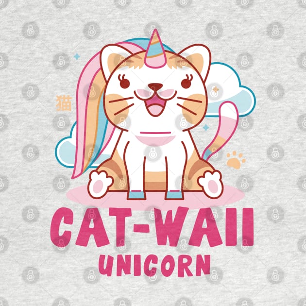 Aesthetic Unicorn Cat Kawaii by Lagelantee